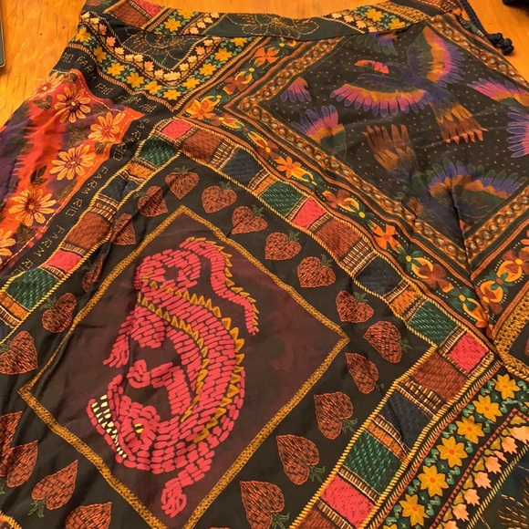 Farm Rio Mixed Scarves MIDI Skirt - Picture 8 of 10